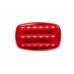 Safety Light, Portable Red 18 LED Standard, Magnetic Mount